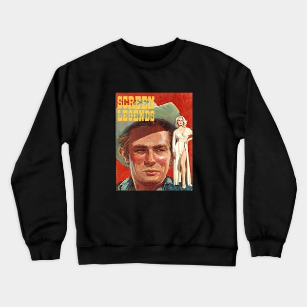 Hollywood Screen Legends Crewneck Sweatshirt by Kingrocker Clothing